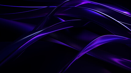 Poster - Dark purple abstract background in freeform shapes with beautiful gloss.