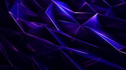 Poster - A dark purple polygon texture with soft light shining through it to reveal a beautiful glossy surface.