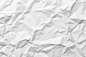 Poster - Abstract crumpled white paper texture background.