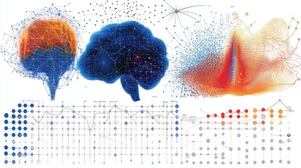 Poster - A dynamic graph showcasing augmented data inputs and machine learning accuracy.