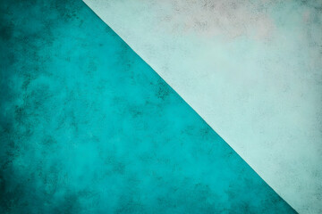 Fototapete - Abstract teal and grey textured background, split diagonally, ideal for design projects, presentations, or website banners.  Provides a modern and versatile backdrop.
