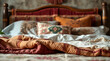 © MatandSterre - Cozy Bedroom Interior Design: Rustic and Vintage Bedding for a Relaxing Atmosphere