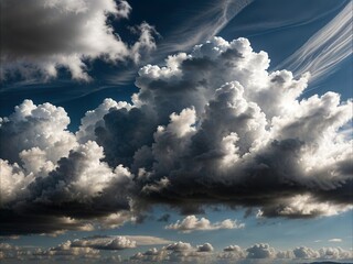 Wall Mural - blue sky with clouds