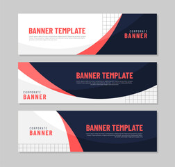 Wall Mural - Corporate banner design template collection