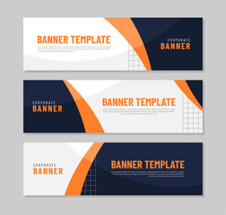 Wall Mural - Corporate banner design template collection