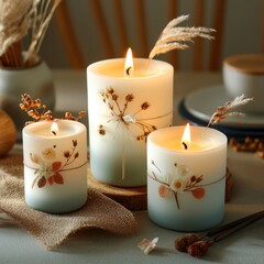 Poster - Tag: DIY, candle decoration, crafts, handmade,