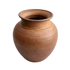 Wall Mural - Rustic Brown Clay Pot Decorative Ceramic Vase, Earthy, Stylish Garden Accent