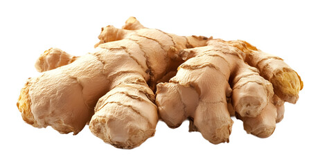 Wall Mural - Ginger root on a white background. isolated background.