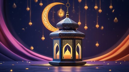 Wall Mural - mosque in the night ai generative