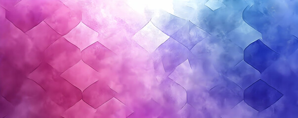Poster - Pink-blue abstract diamond texture background
