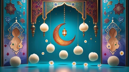 Wall Mural - ramadan kareem ai generative