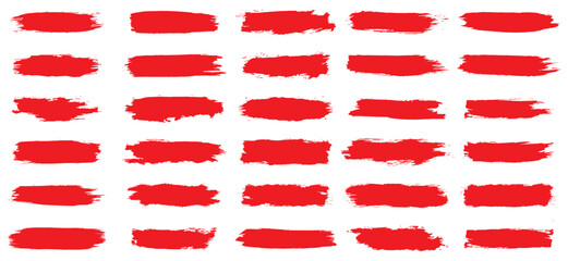 Poster - Set of vector paint brush stroke, ink brush, brush strokes, Freehand grunge brush illustration Grungy brushes collection.  brushes, lines, frames, box, grungy. Hand drawn scribble. Black ink brush art