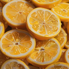 Poster - Refreshing lemon slices.