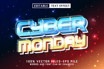 Poster - Cyber Monday Editable Text Effect