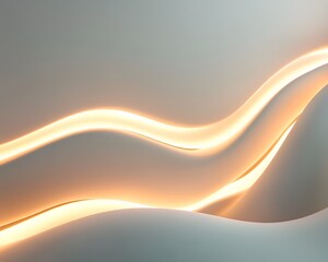 Poster - A dynamic abstract design featuring smooth curves and glowing light, perfect for modern backgrounds or creative projects.