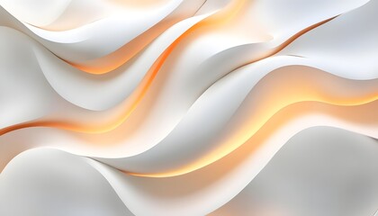 Poster - A vibrant abstract background featuring flowing curves in white and warm tones, creating a soothing and dynamic visual experience perfect for artistic projects.