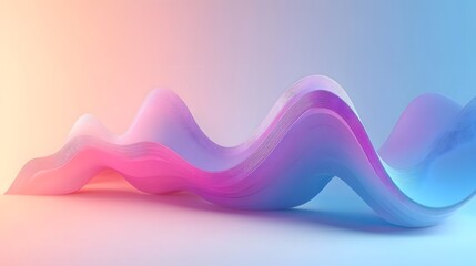 Poster - Abstract wave designs in vibrant colors create a sense of motion and fluidity. Perfect for web backgrounds, digital art, or creative projects, evoking serenity and inspiration.