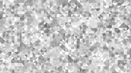 Poster - A D backdrop with triangular shapes in a tessellation pattern, rendered in shades of silver and grey, creating a sleek, modern, and futuristic texture