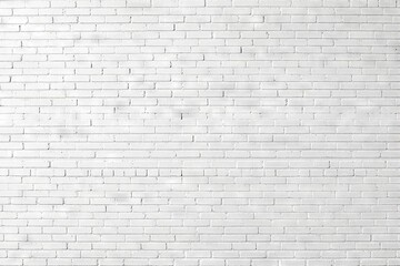 Poster - White brick wall texture, minimal and clean backdrop.