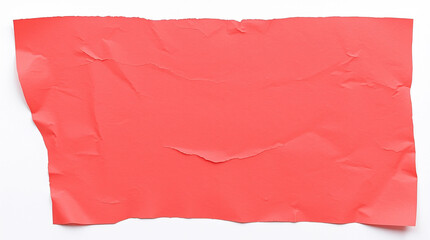 Poster - Torn red paper texture