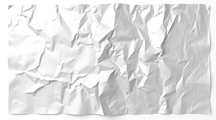 Poster - Crumpled white paper texture