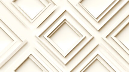 Poster - Clean White Geometric Minimalist Pattern for Modern Design Projects