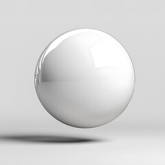 Poster - Minimalist White Sphere Design for Clean and Contemporary Aesthetic