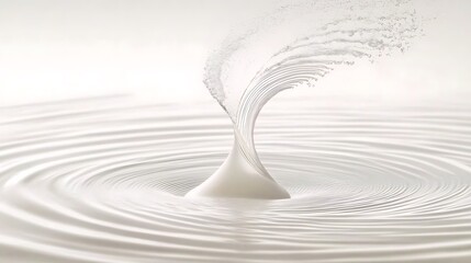 Poster - Sleek Minimalist Water Splash in Clean White Background Design