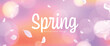 © yosiyosi - Spring background design. Beautiful background with petals