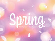 © yosiyosi - Spring background design. Beautiful background with petals