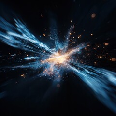 Poster - Exploring cosmic rays and particles in space scientific research digital artwork cosmic environment high-resolution viewpoint