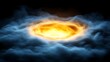 © Hambaa - Fiery Vortex Emerging From Dark Clouds Of Smoke