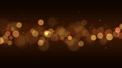 Wall Mural - abstract golden bokeh lights motion background with glitter shiny stars,gold particles luxury social media design element