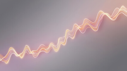 Poster - gradient background featuring glowing fluctuating lines creates dynamic visual effect