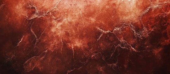 Poster - Abstract orange and red cosmic background texture with intricate patterns and natural gradients ideal for various design projects Copy Space