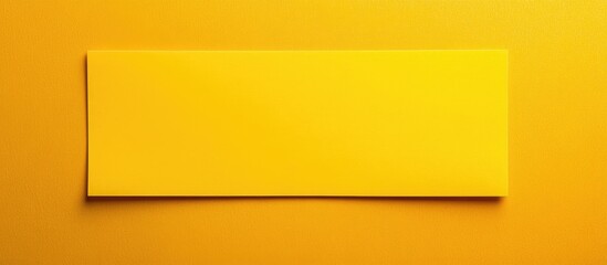 Poster - Yellow rectangular sheet on a vibrant yellow background with ample copy space for text or design elements