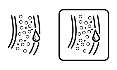 Poster - Cholesterol vector icon set. High cholesterol icon stroke symbol collection isolated on white background. Simple solid style artery blocked for cholesterol. Vector illustration. EPS 10