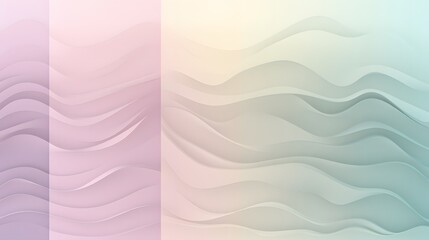 Poster - Abstract waves flowing through soft pastel colors digital artwork tranquil environment artistic perspective