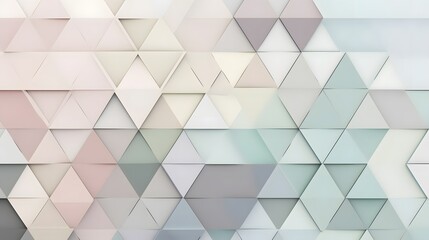 Poster - Geometric pattern design digital art abstract modern minimalist environment soft color palette