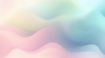 Poster - Soothing abstract waves digital canvas artwork serene environment aesthetic viewpoint tranquility concept