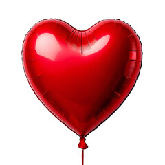 Wall Mural - Red heart shaped balloon