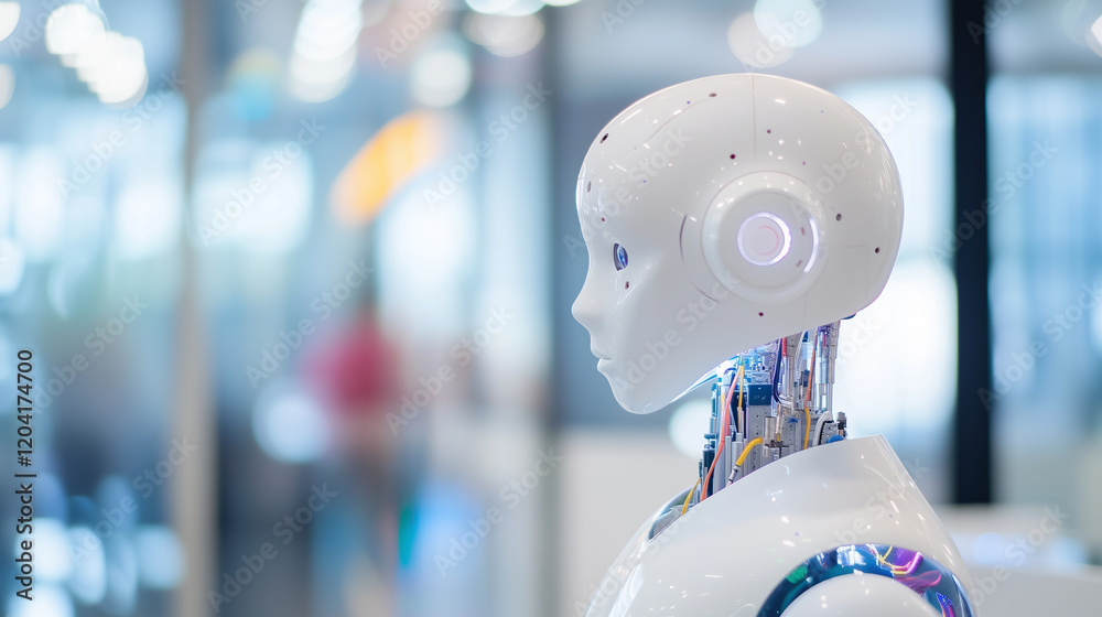 Thinkging Ropots Generative AI and the Future of Thinking Robots: White Humanoid Design ...