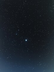 Wall Mural - night sky with stars and moon