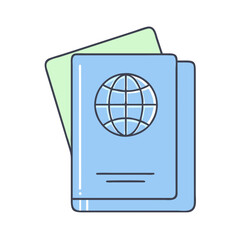 Poster - passport icon, passport vector illustration-simple illustration of passport, perfect for passport logos and icons