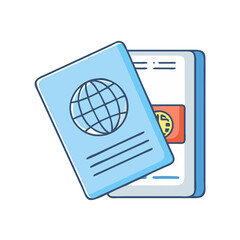 Poster - passport icon, passport vector illustration-simple illustration of passport, perfect for passport logos and icons