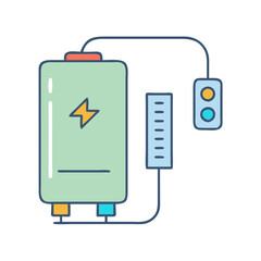 Poster - portable charger icon, portable charger vector illustration-simple illustration of portable charger, perfect for portable charger logos and icons