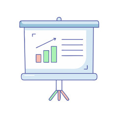 Poster - presentation board icon, presentation board vector illustration-simple illustration of presentation board, perfect for presentation board logos and icons