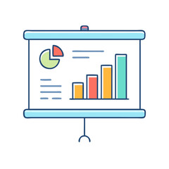 Poster - presentation slides icon, presentation slides vector illustration-simple illustration of presentation slides, perfect for presentation slides logos and icons
