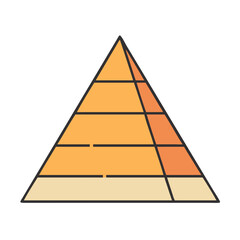 Poster - pyramid icon, pyramid vector illustration-simple illustration of pyramid, perfect for pyramid logos and icons