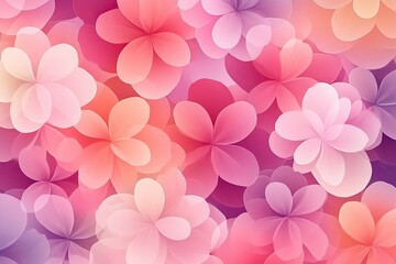 Sticker - Rich floral background featuring velvet texture with vibrant hues of pink, caramel, and burgundy, radiating soft glowing effects for various design applications